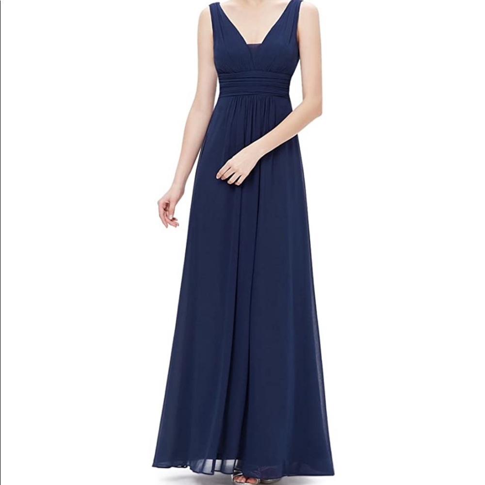 Navy blue long dress